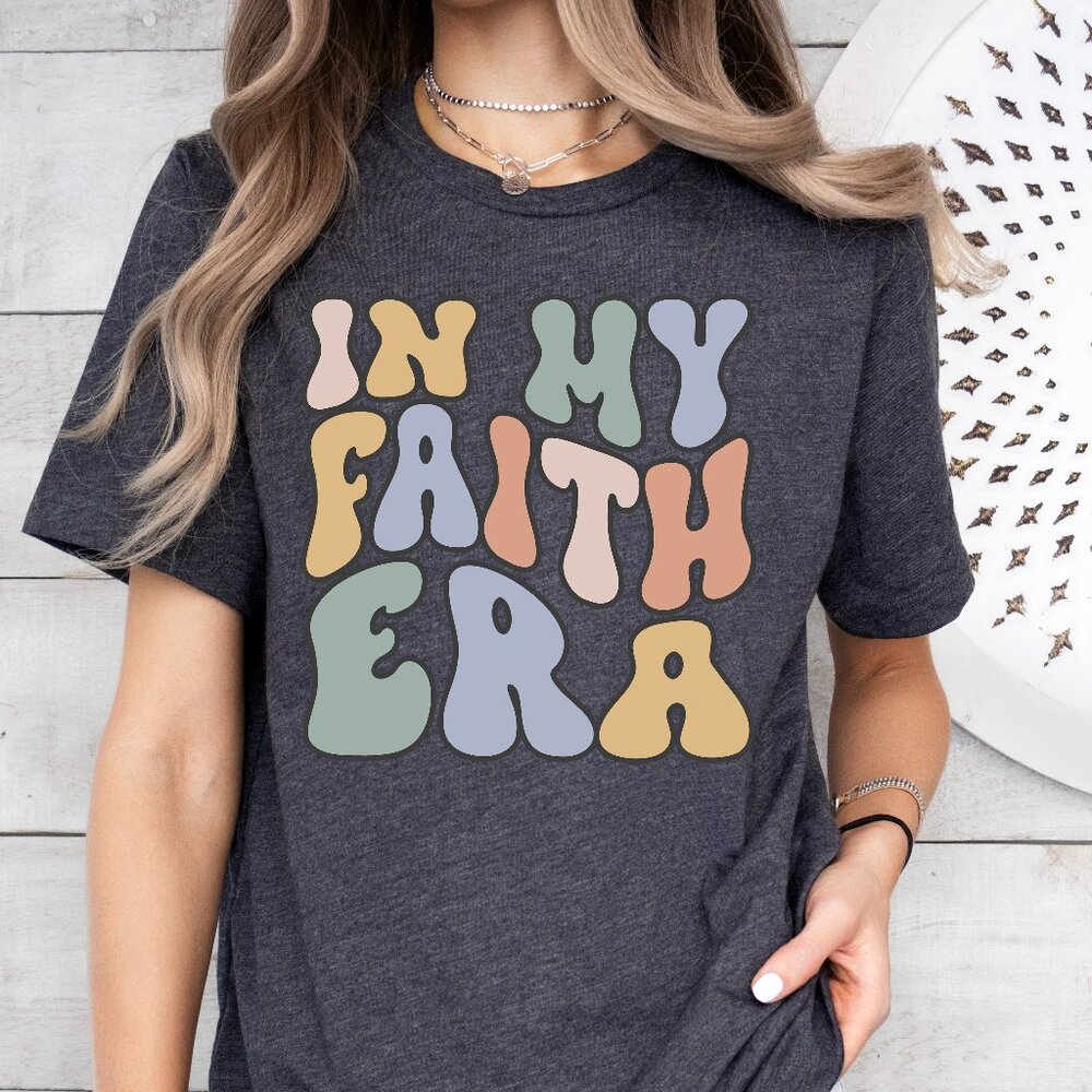 In My Faith Era Retro Christian Jesus Shirt Unisex Handmade